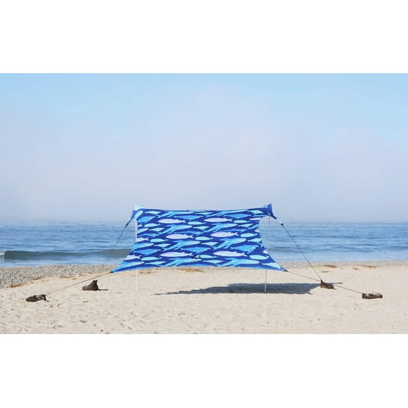 Carpa de playa portátil Shelter Neso Grande, 274 x 274 cm, 2,1 m de altura