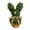 B, variant on Ruanlalo Easter Bunny Topiary Tree Rabbit Shaped Artificial Topiary with Bow Indoor Outdoor Garden Porch Easter Holiday Party Decoration