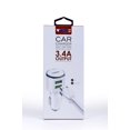 thumbnail image 2 of CAR CHARGER DUAL High Speed USB 3.6A + LIGHTNING CABLE 1M White, 2 of 7