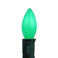thumbnail image 2 of Sienna Pack of 4 Opaque Ceramic Green C9 Christmas Replacement Bulbs, 2 of 2