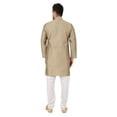 thumbnail image 4 of eloria Men's Tunic Jacquard Kurta Pajama Indian Traditional Suit Wedding Party Dress Set Party Wear Apparel, 4 of 6