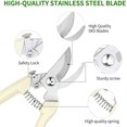 thumbnail image 3 of Garden Pruning Garden Secateurs Hand Pruners Pruning Shears for Branches, Flowers,Fruits Picking, Trimming Plants, Bonsai (Plastic), 3 of 5