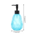 thumbnail image 4 of Unique Bargains 1 Pc Durable Argyle Pattern Soap Dispenser 11.84oz Blue Black, 4 of 6