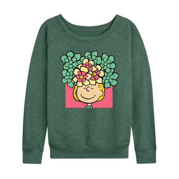 Peanuts - Sally Flowers - Women's Lightweight French Terry Long Sleeve Shirt
