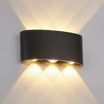 thumbnail image 1 of Aplique de pared para dormitorio Aplique de pared LED de 6 W, luz blanca cálida de 3000 K, aplique de pared impermeable IP65, luz decorativa para dormitorio, pasillo, sala de estar, escalera, bar del, 1 of 5