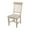 Unfinished, variant on Vista Solid Wood Slat Back Chair - Set of 2 Chairs in Hickory/Washed Coal