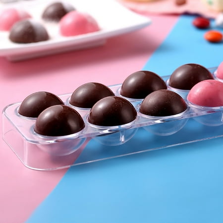 

Cailmei 1Pc Semi-Circular Sky Chocolate Mould Semi-Circular Spherical Baking Mould Clear