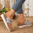 thumbnail image 6 of Quaouag Orthopedic Sandals for Women 2025 Casual Vintage Slippers Slip on Sandals Summer Arch Support Slippers Walking Shoe, 6 of 9