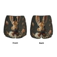thumbnail image 5 of Lsque Palatial Style Flower Rabbit Printed Women's Running Shorts with Liner Pockets,Elastic Quick Dry Workout Athletic Gym Yoga Shorts,Womens High Waist Shorts-X-Large, 5 of 9