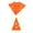 Fluorescent Orange, variant on IST Pack of 5 AW-3 Directional Guide Line Arrow, Fluorescent Orange