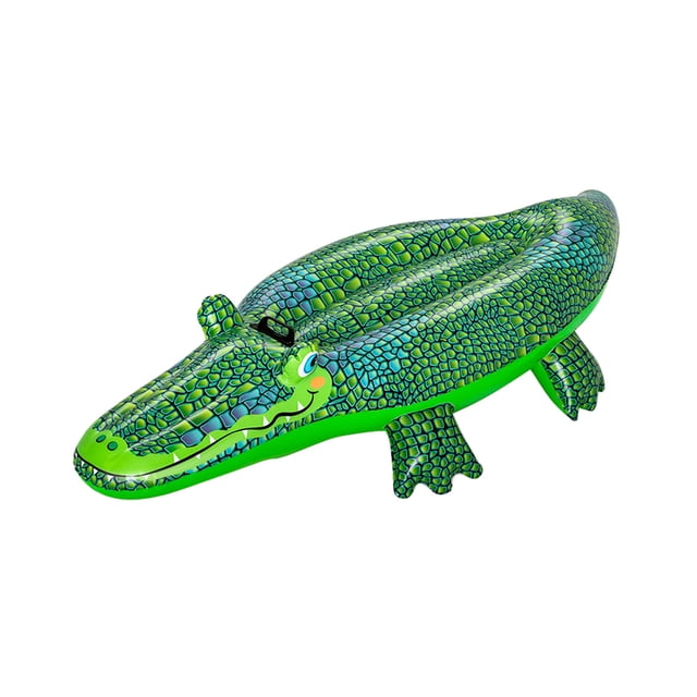 Flotador Inflable De Cocodrilo Funny Bestway Plástico Resistente