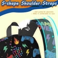 thumbnail image 5 of Game Controller Black Pattern 17" School Backpacks for Teens,Waterproof Oxford Fabric,S-Shape Padded Straps for School,Travel,Hiking,Camping, 5 of 6
