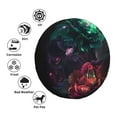 thumbnail image 4 of Goofa Red And Green Carnation Pattern Universal Tire Cover for Jeep, SUV, Truck, and Trailer – Waterproof, UV-Resistant,Easy to Install, Fits 14"-17" Tires-14 inch, 4 of 6