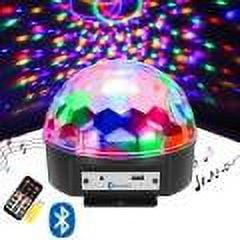 ZHAOCHENG Lámpara de discoteca con Bluetooth y altavoz - Lámpara LED - RGB negra