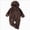 Brown, variant on 3-6 Months Newborn Baby Bodysuits Girls Hooded Romper Comfortable Fleece Lined Warm Stylish Covers Hands And Feet Newborn Fall Winter Gift Clothes,Pink Jumpsuit One-Piece Jumpsuit