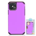 thumbnail image 4 of Apple iPhone 12, iPhone 12 PRO /6.1" Phone Case Protective Hybrid Anti-Drop Protection Shockproof Armor Dual Layers Heavy Duty Rubber Rugged Purple Phone Cover foriPhone 12 /12 Pro, 4 of 7