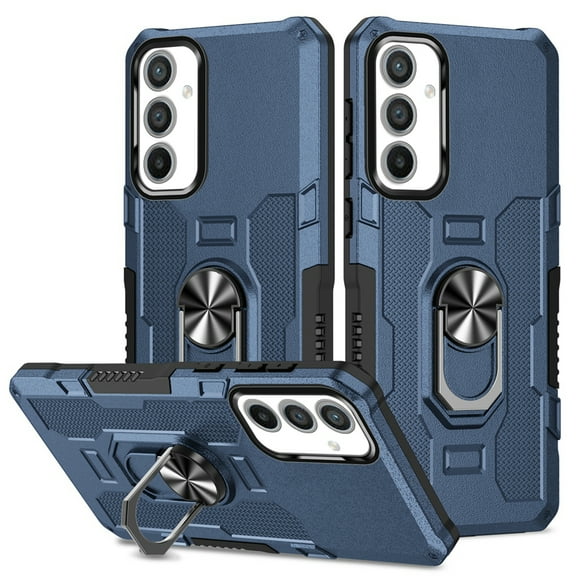 Decase for Samsung Galaxy Note 20,Galaxy Note 20 Rugged Case Support Magnetic Car Mount Military Grade Drop Protection Heavy Duty Armor Phone Cover with 360° Ring Kickstand - Blue