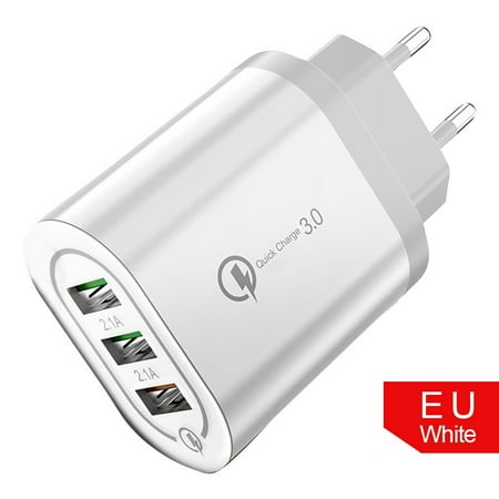 

Quick Charge EU 18W for QC 3.0 5V / 2A 3-USB Travel Charger Power Supply