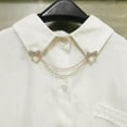 thumbnail image 5 of Uxcell 1 Pack Bowtie Sweater Clips Retro Cardigan Collar Clips with Chain(Gold), 5 of 6
