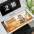 thumbnail image 3 of Welcome Fall Maine Coon Cozy Autumn Field Pumpkins Golden Leaves Desk Mat Full Keyboard Mouse Pad Cat Lover Kitten Owner Gifts Large Mousepad - 12013, 3 of 5