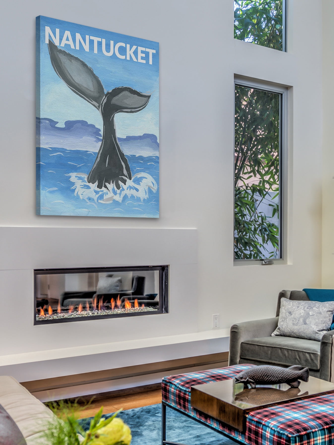 "Whale's Tale" Painting Print on Wrapped Canvas