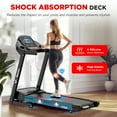 thumbnail image 6 of Winfita Treadmill with 15 Levels Auto Incline, 4HP 300LBS Capacity Electric Treadmill for Home Portable, 0.6-10MPH Speed, Bluetooth & Pulse Monitor, Hydraulic Folding, Long Stride, 6 of 11