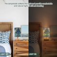 thumbnail image 5 of Lamp Printed Gifts Table Lamp USB Bedside Desk Nightstand Lamp Wood Base for Bedroom Living Room Office Desk College Dorm Beautiful Glowing Deer, 5 of 7