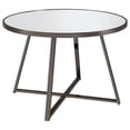thumbnail image 3 of Jillian 5-piece Round Mirror Top Dining Set Black Nickel, 3 of 15
