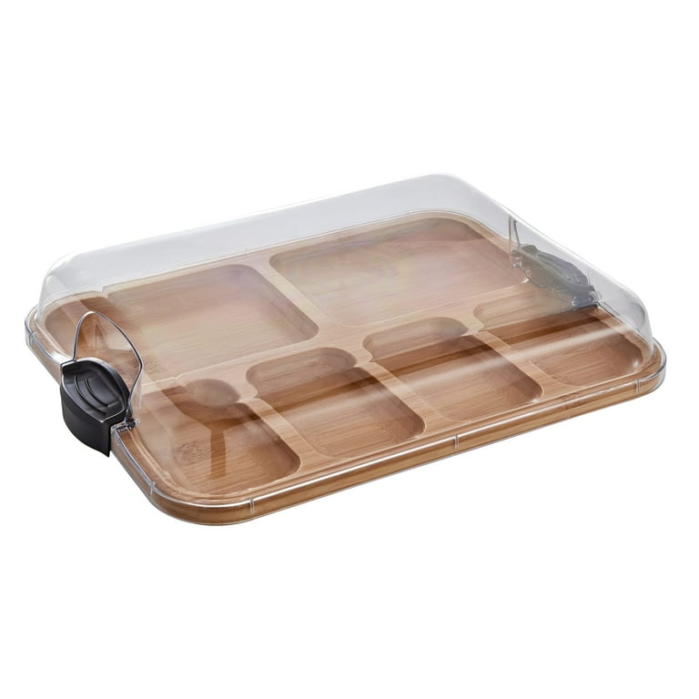 Farberware Build-a-Board Bamboo Charcuterie Board, 6 Compartments photo 1