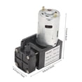 thumbnail image 2 of Riwesomey Mini bomba de vacío sin aceite pequeña DC24V -85KPa Flujo 40L/min para aire Herramientas y ferretería Riwesomey TO003425-00, 2 of 6