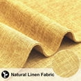 thumbnail image 2 of decorUhome Placemats Set of 6 - Cotton Linen Blend Washable Heat Resistant Dining Table Mats, Mustard Yellow, 13" x 19", 2 of 8