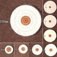 thumbnail image 2 of Cloth Buffing Polishing Wheel Arbor Buffer Polish Grinder Pad Mat White 175mm(7inch), 2 of 9