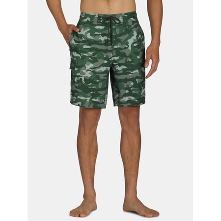 George Men's & Big Men's Cargo E-Board Stretch Trunks 9" Inseam, Sizes S-5XL