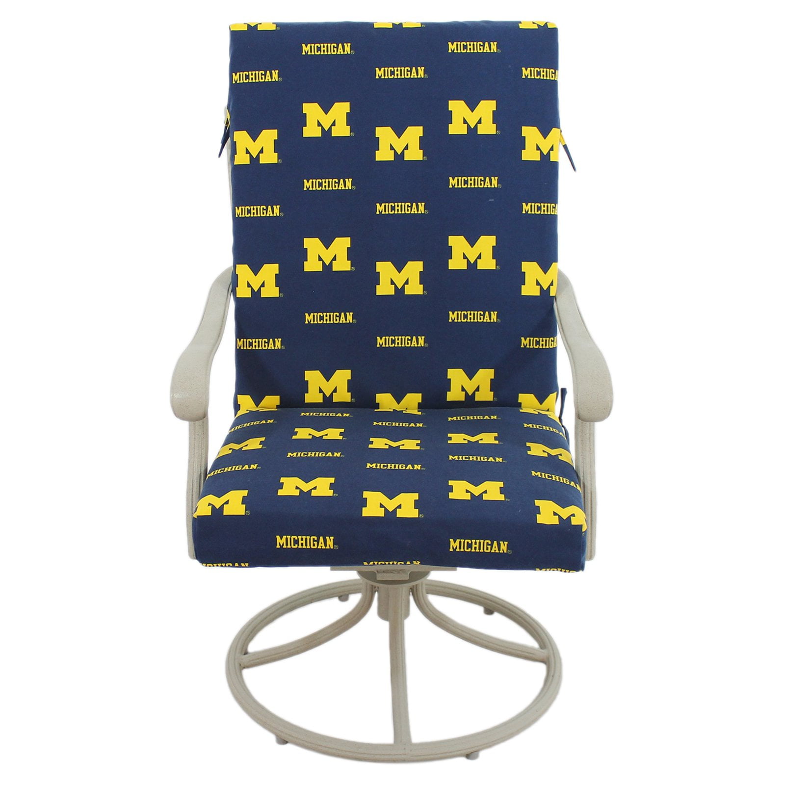 College Covers Fan Shop Michigan Wolverines 2pc Chair Cushion 20 x 46