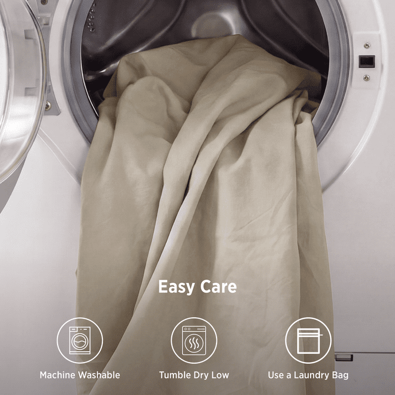 Washed Cotton Duvet Cover King Size Off-White photo 2