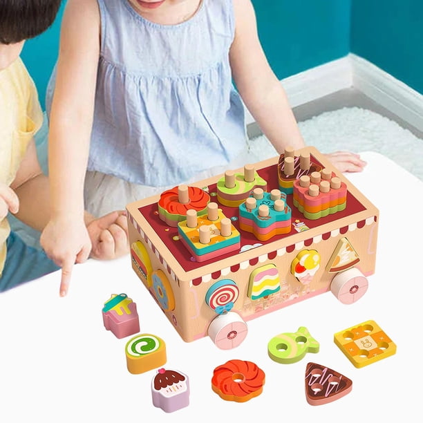Set de figuras clasificatorias, juguetes didácticos para desarrollo infantil , Alimento