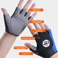 thumbnail image 7 of sunsanly 1 Pair Half-finger Cycling Gloves with Shock-Absorbing Pads Breathable Wear Resistant Bicycle Gloves with Fastener Tape, 7 of 7