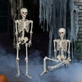 thumbnail image 4 of COSTYLE 5.4Ft/165cm Posable Halloween Skeleton, Full Body Life Size Skeleton with Movable Joints for Indoor Outdoor Halloween Party Props Decoration, 4 of 5