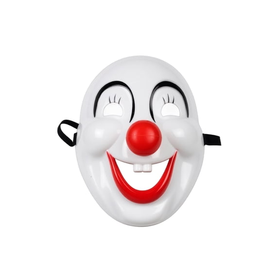 Scary Clown Mask White Masquerade Mask for Student Halloween Accessory for Masquerade Party Halloween Photo Booth Props 1 Pack
