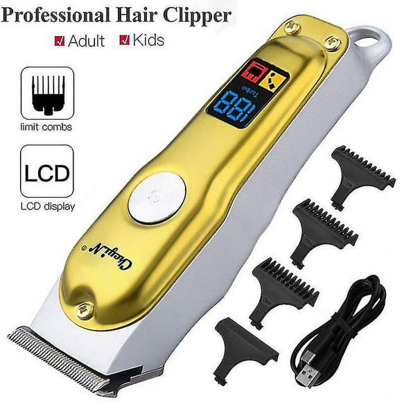 H Clipper Men's Barber Trimmer Steel Blade 2 Speed Shaving Cutting Kid Adult Low Cut