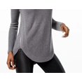 thumbnail image 3 of I-N-C Womens Side Zip Pullover Sweater, Grey, Medium, 3 of 3