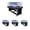 Black, variant on RACK Triad 7-Foot 3-in-1 Multi Game Swivel Billiard/Pool Table (Black Felt with Black Body)