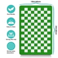 thumbnail image 5 of Dog Feeding Mat, Dog Mat for Food and Water, Pet Dog Cat Bowl Mat, Non-Slip Super Absorbent Cat Feeding Mat with Green Checkered Plaid,16inx24in, 5 of 7