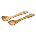 thumbnail image 3 of Gastro Chic 2 Piece Olive Wood Salad Server Set, Spoon and Fork, Mediterranean Olive Wood, 11 3/4 Inches Long, 2 1/4 Wide, 3 of 4