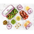 thumbnail image 4 of Small Plastic Food Storage Containers With Lids Airtight, 5 Oz Snack / Fruit Lunch Box For Kids, Meal Prep To Go, Fridge Storage Containers, Easy Open Lids, Dishwasher Safe, BPA Free, 5 Oz - Set of 4, 4 of 5