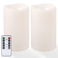 thumbnail image 1 of Velas sin llama Nurada, grandes, impermeables, LED, 30 x 12 cm, paquete de 2, 1 of 9