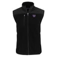 thumbnail image 2 of Men's Cutter & Buck  Black Washington Huskies Big & Tall Cascade Eco Sherpa Fleece Full-Zip Vest, 2 of 3