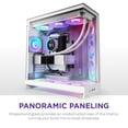thumbnail image 6 of NZXT CMH92FWR1 H9 Flow RGB ATX Mid-Tower PC Case Dual Chamber White, 6 of 8