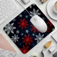 thumbnail image 2 of Snowflakes Gaming Mouse Pad, Desk Mat, Square 8.3x9.8 Inch Non-Slip Rubber Bottom Printed for Office and Gaming, 2 of 6