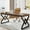 Brown, variant on Tribesigns 63 Inch Computer Desk, Large Executive Desk with Thicker Frame, Modern Simple Computer Desk for Home Office, Brown&Black